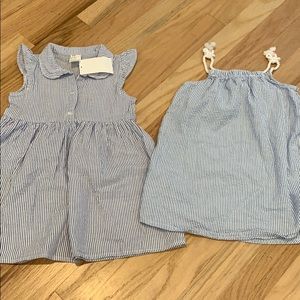 H&M seersucker dress lot 1.5-2Y